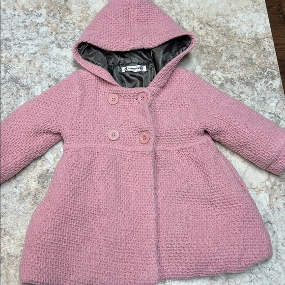 Other - Spunky Kids Pink Hooded Pea Coat